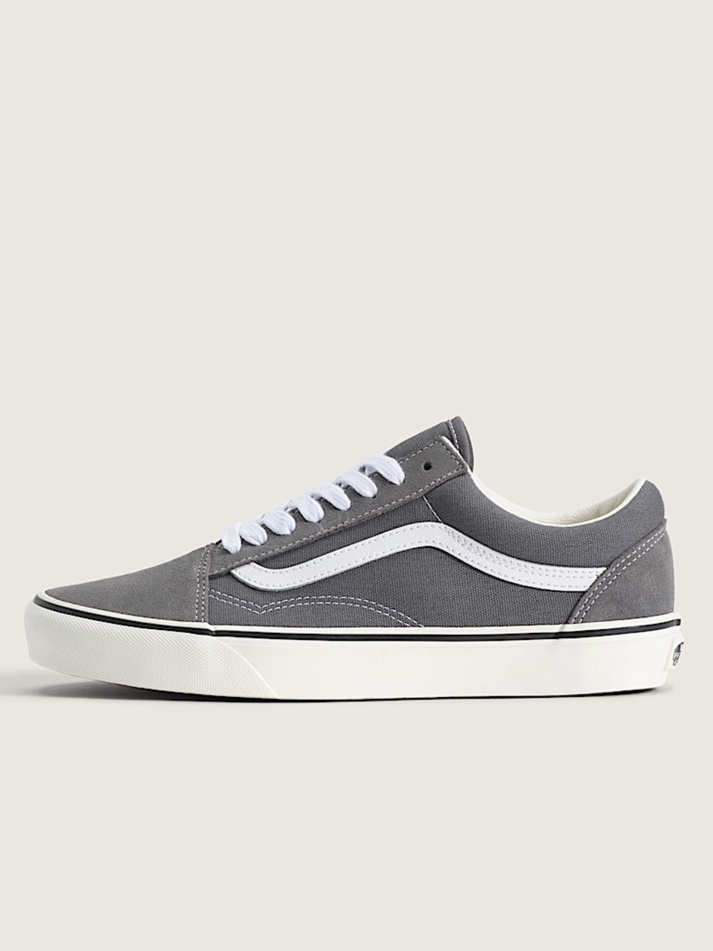 Vans Men's Old Skool Shoe Pewter Grey 11 Low-Top Skater 90s
